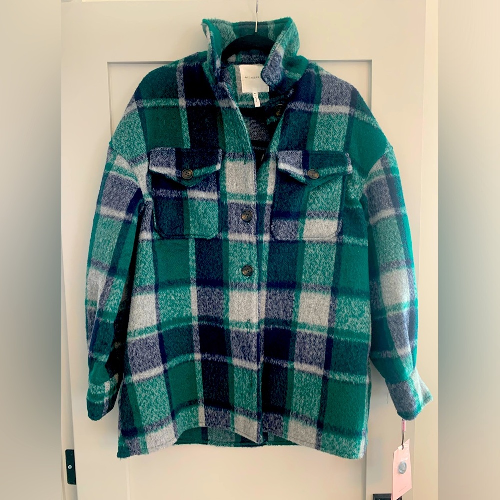 NWT Avec Les Filles Shirt Jacket / Shacket sz M